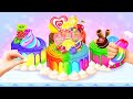 DIY Rainbow Chocolate Cake Making Game 🍫🌈 | Super Fun Baking
