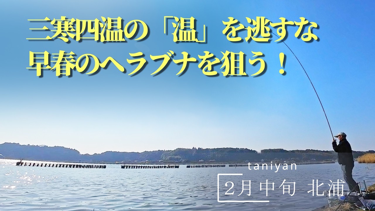 2月 中旬 北浦 最初段底、結局ドボン