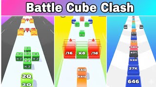 Jelly Cube War! Run 2048 🟦 vs Tube Run 2048 🔶 | Ultimate Cube War Showdown screenshot 4