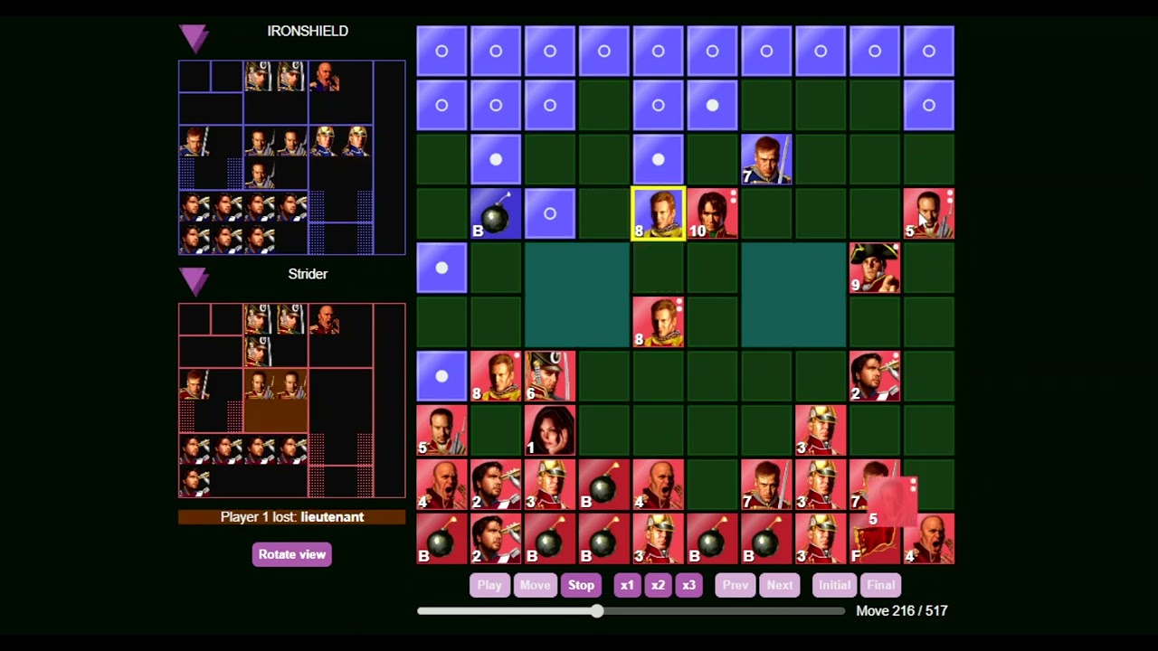 Stratego / Strategus ranked match vs. Ironshield