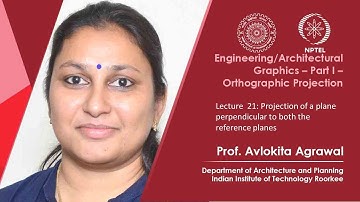 Lecture  21: Projection of a plane perpendicular to both the reference planes