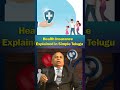 Health Insurance Explained in Simple Telugu | Money Mantan TV #shorts #ytshorts #moneymantantv #yt