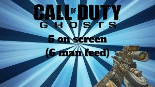 Ghosts: 5 on screen! (6 man feed)