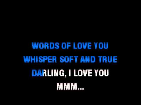 Words Of Love Karaoke Words Of Love Karaoke