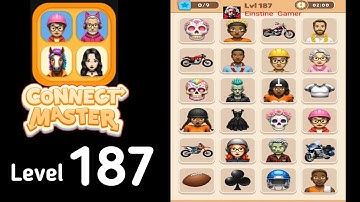 Connect Master Match Puzzle level 187 Guide Walkthrough Solution