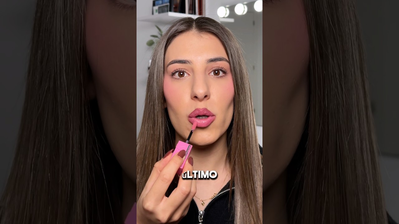 Así puedes maquillar los labios en tono rosa!