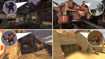 TF2: all ambush/hiding spots on all a/d maps