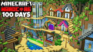 I Survived 100 Days In A Massive Ravine In Minecraft Hardcore