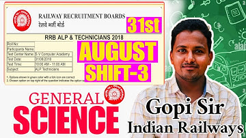 RRB ALP & Technician Previous Science Questions|తెలుగులో సరైన వివరణ|31st Aug 3rd shift|#alp #science