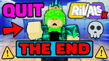 The End.. (Roblox Rivals News) 🥲