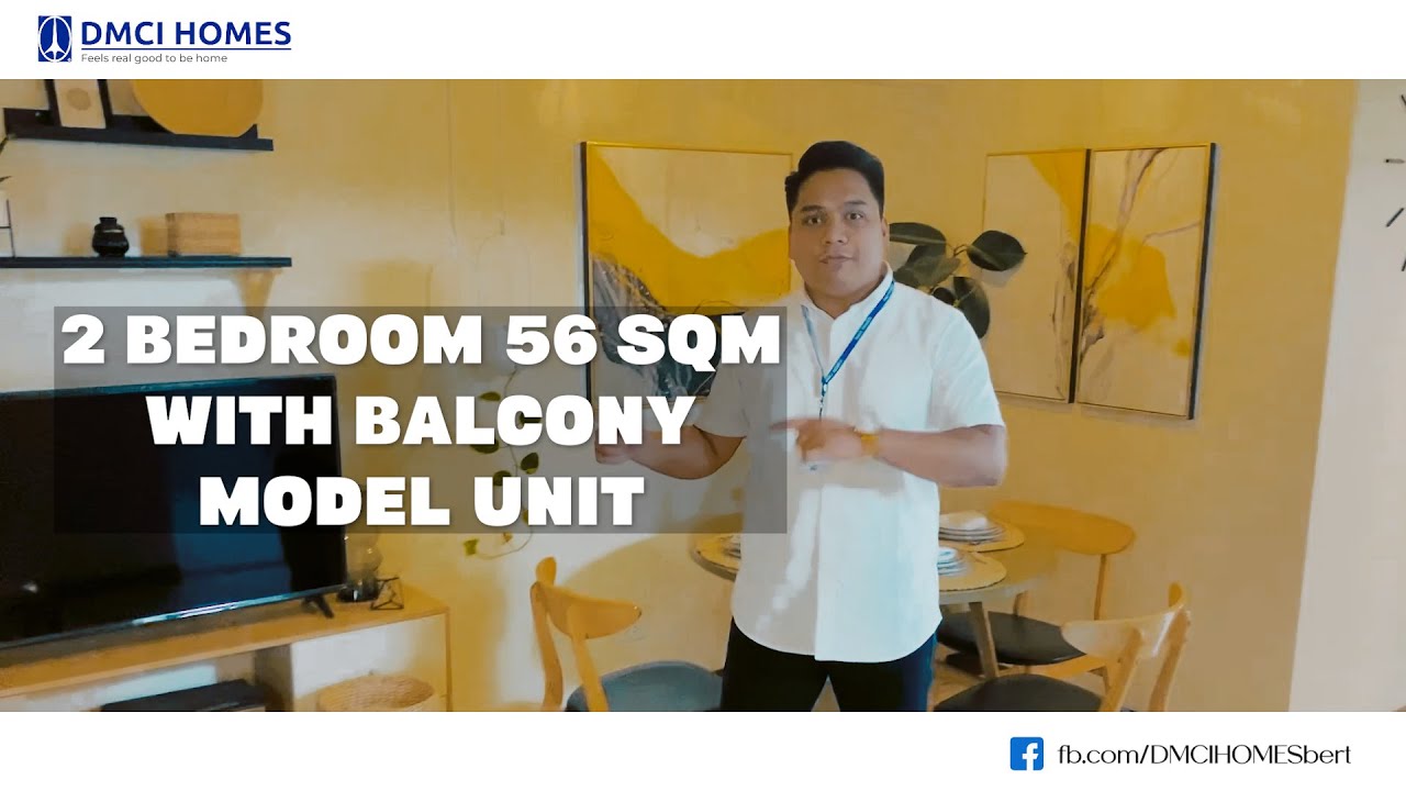 DMCI Homes - 2 Bedrooms 56sqm w/ Balcony MODEL UNIT - YouTube