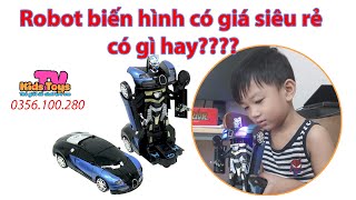 Cùng Bảo Lâm review đồ chơi xe Robot biến hình siêu rẻ có gì hay????