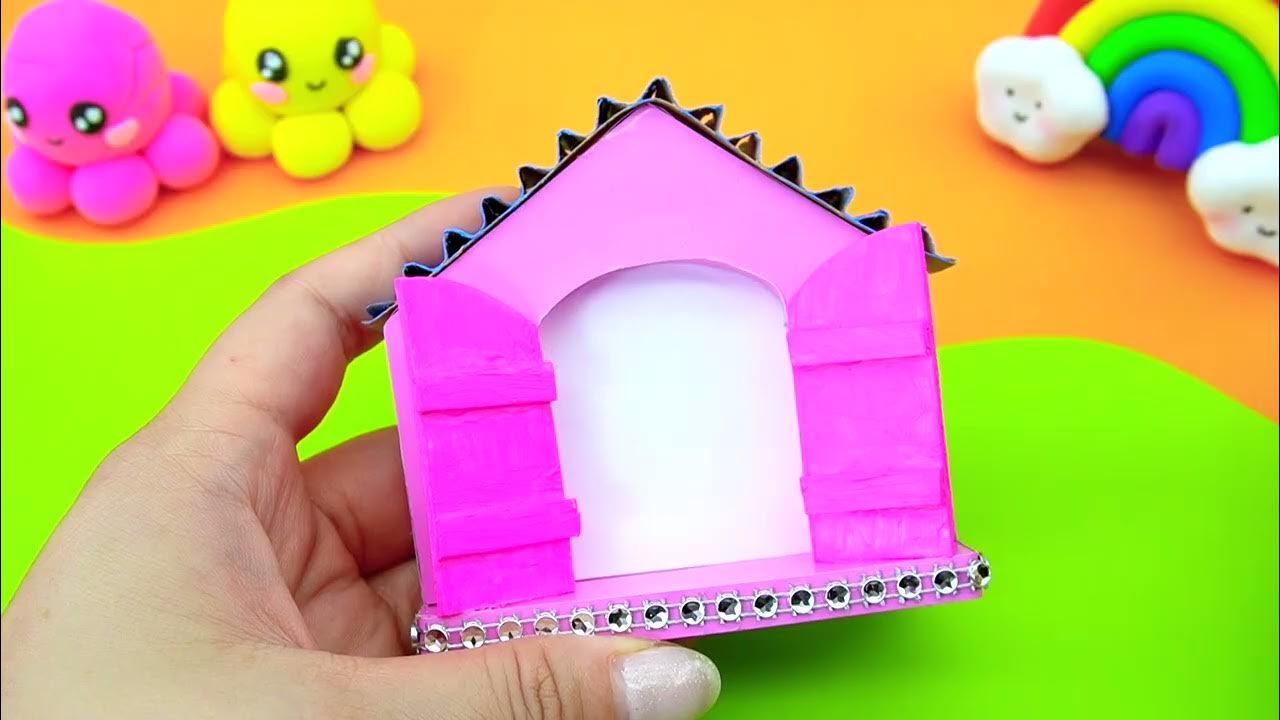 DIY How To Make Bedroom with Rainbow Stairs 5 Color, Bunk Bed from