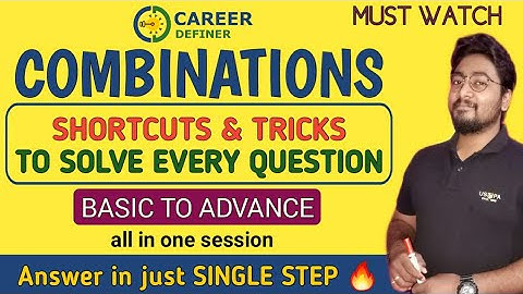 COMBINATIONS Tricks and Shortcuts For Bank Exams | Complete Concept in one session | Kaushik Mohanty