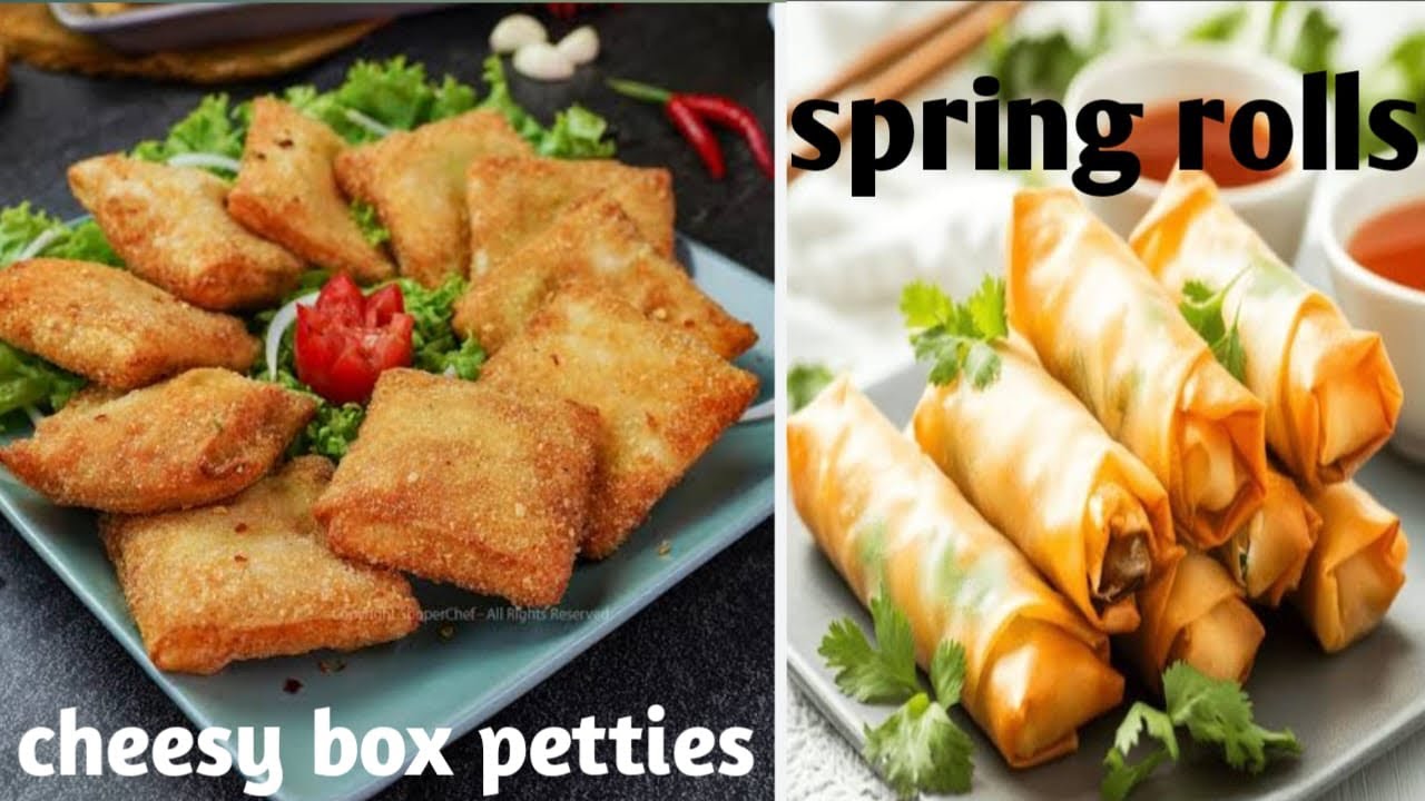 Cheesy box petties/ chicken cheese parcels or spring rolls ki behtreen recipe  with secret tips 