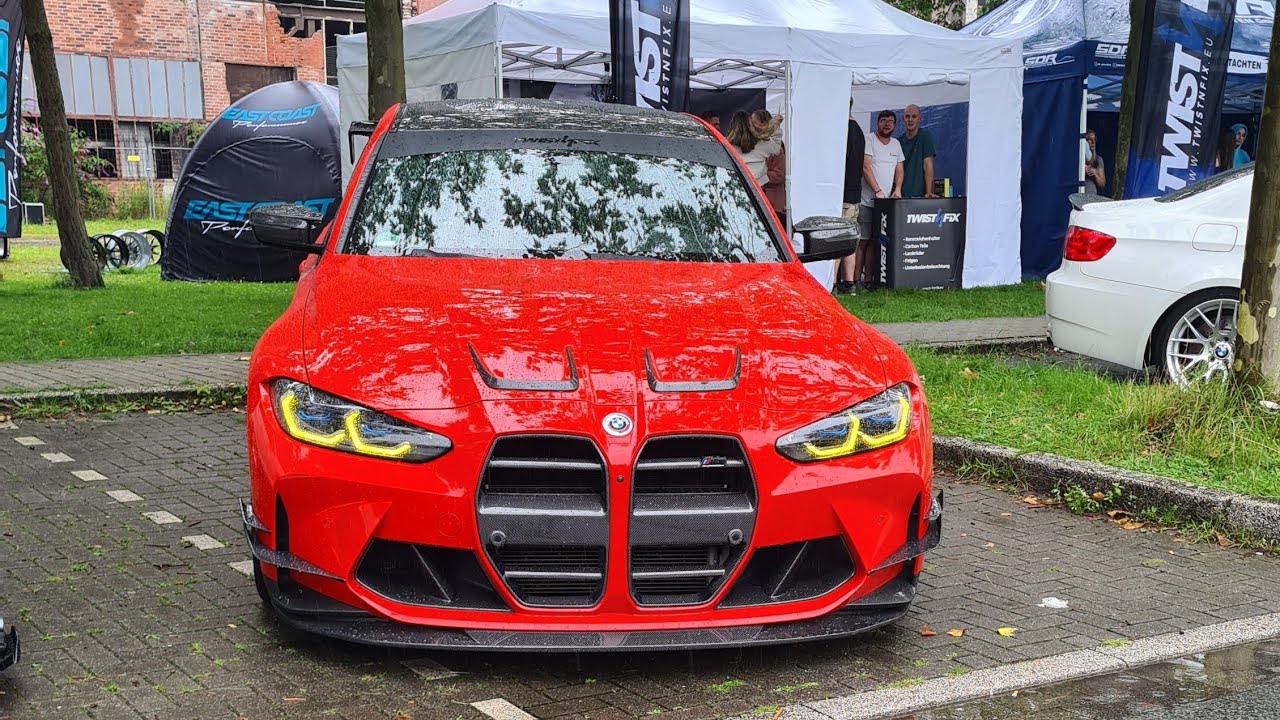 Cars Leaving a Carshow - Audi RS6 C8 Prior Design,Loud VW Golf 7R,Nissan Skyline R33...