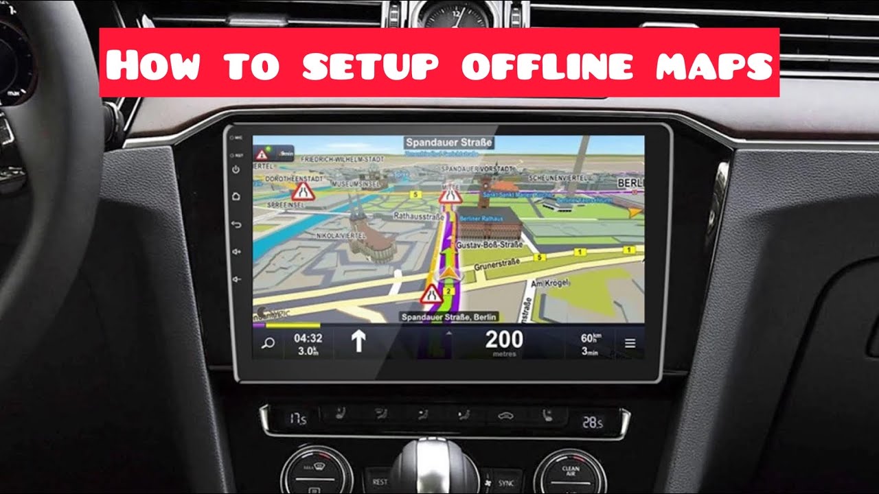 How to setup offline maps on android head unit | google maps - YouTube