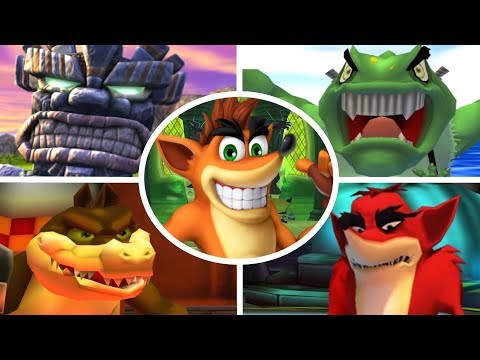 Crash Twinsanity - All Bosses + Cutscenes (No Damage)