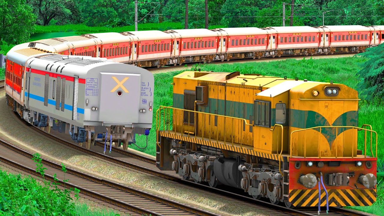 WDS6AD SHUNT LHB EXPRESS TRAIN COACH | BUMPY RAILROAD | RAILWORKS | INDIAN TRAIN SIMULATOR GAMEPLAY