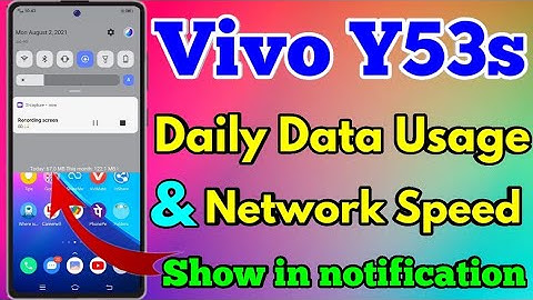 How To Show Daily Data Usage In Vivo Y53s | Vivo Y53s Show Daily Data Usage #vivoy53s