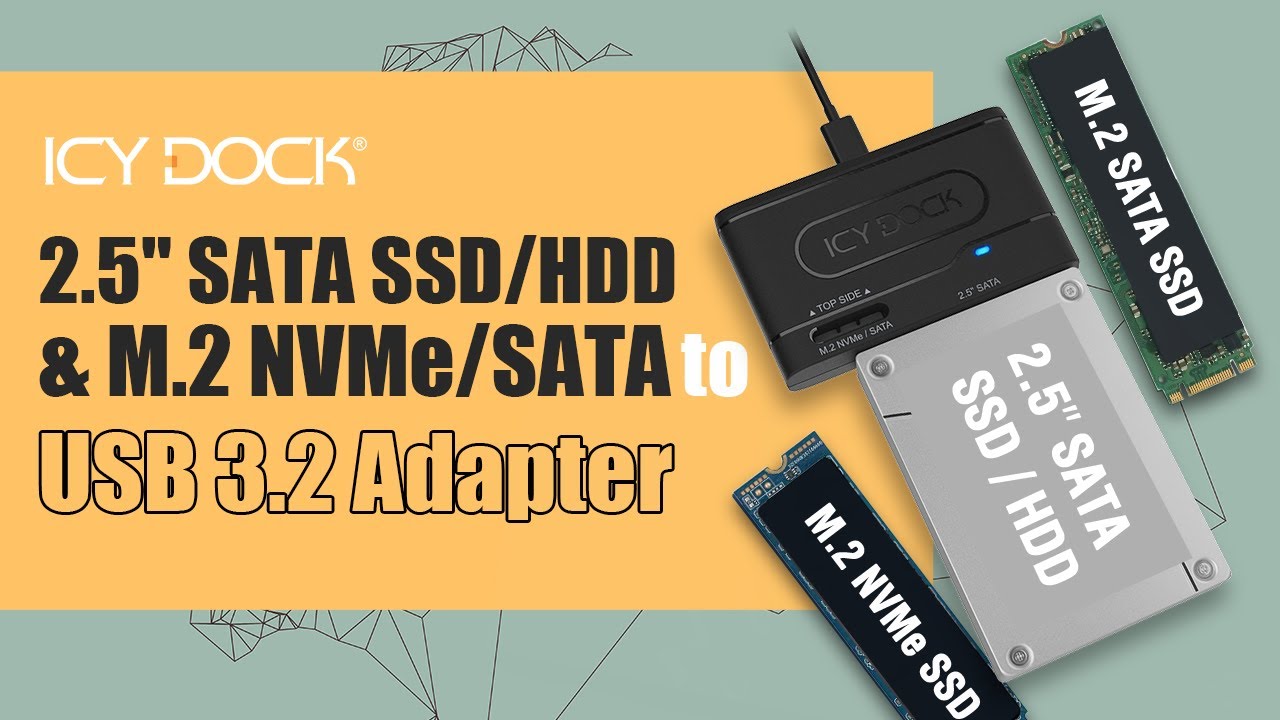 MB104U-1SMB_USB 3.2 Gen 2 (Type-C) to 2.5 SATA SSD/HDD & M.2 NVMe/SATA SSD  Adapter