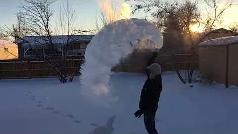 Boiling Water Meets Freezing Air