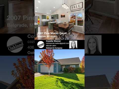 2007 Pine Martin Court, Belgrade, MT home video tour