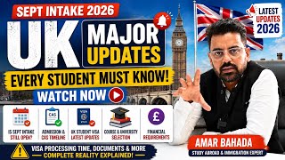 September Intake 2026 UK 🇬🇧 | Major Updates Every Student Must Know | Watch Before You Apply