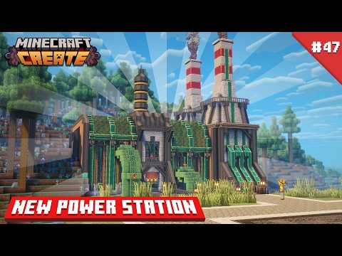 I Built a STEAM POWER STATION in Minecraft Create Mod! [#47]