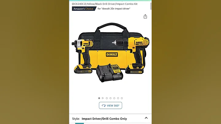 Sale $139 DEWALT 20V Max Cordless Drill Combo Kit, 2-Tool