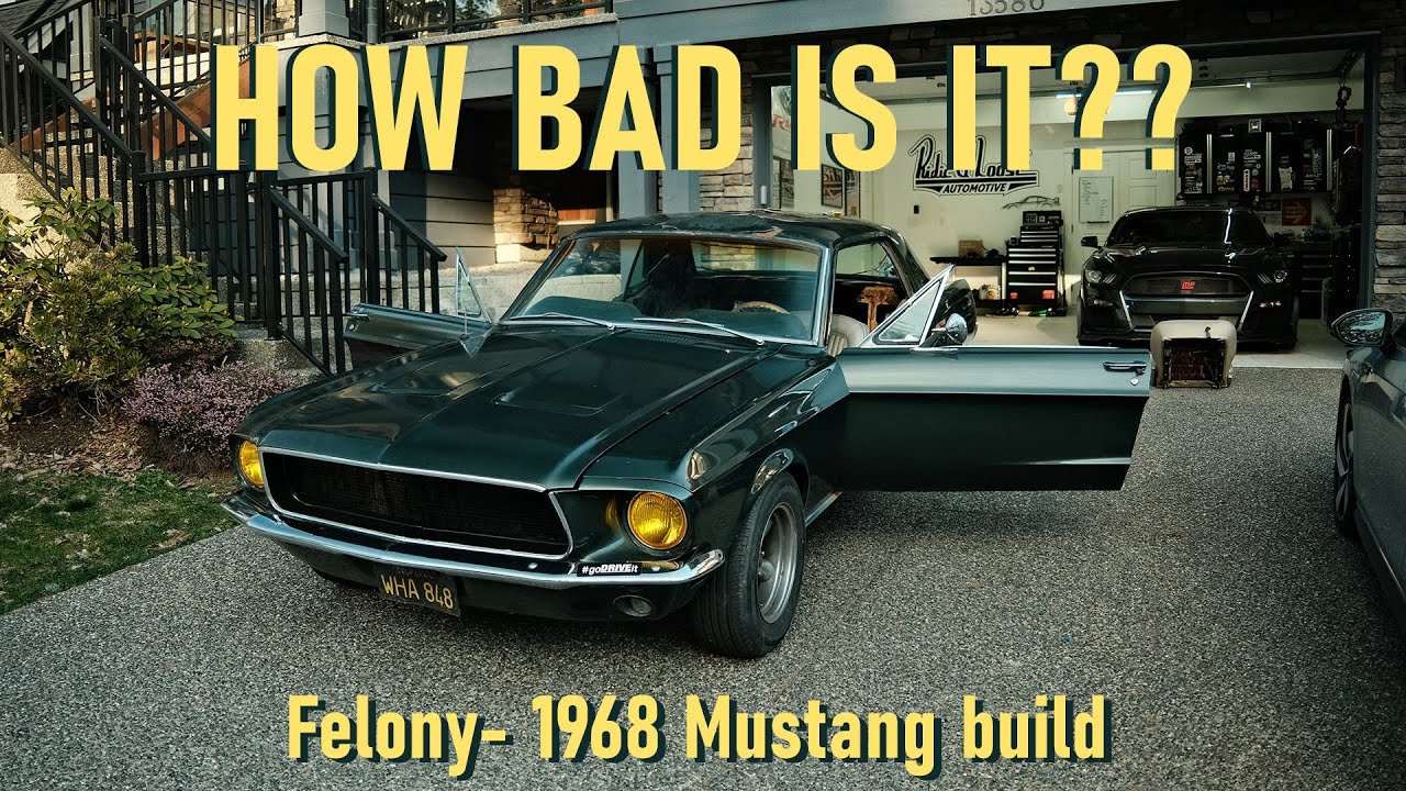 НАСКОЛЬКО ВСЕ ПЛОХО!!!???- Начинается разборка Mustang 1968 года