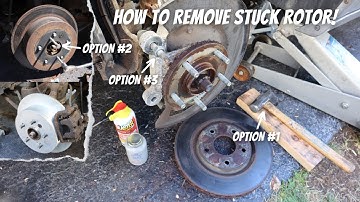 How to Remove a Stuck Brake Rotor | 3 Options Guaranteed to Work!