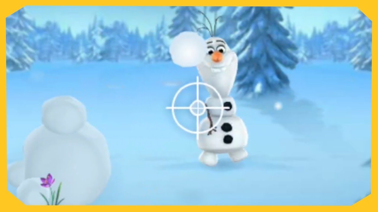 Frozen: Olaf Snowball Smackdown Gameplay (Browser Game)