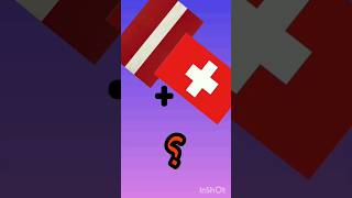 Drawing the flag of Latvia and Switzerland and creating a new flag of Latzerland😜.#shorts