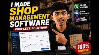 I Built a Shop Management App in Python 🔥 | Inventory, Billing & Sales System | My First Video