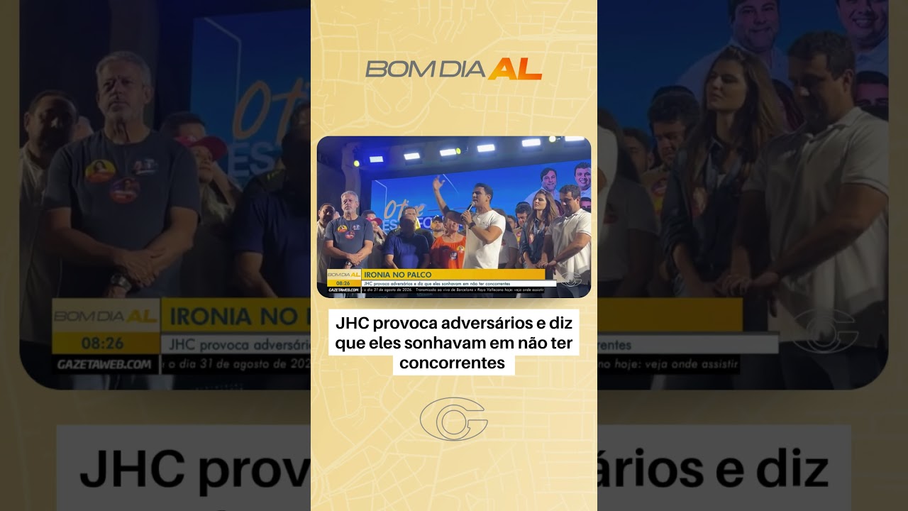 JHC provoca adversários e diz que eles sonhavam em não ter concorrentes