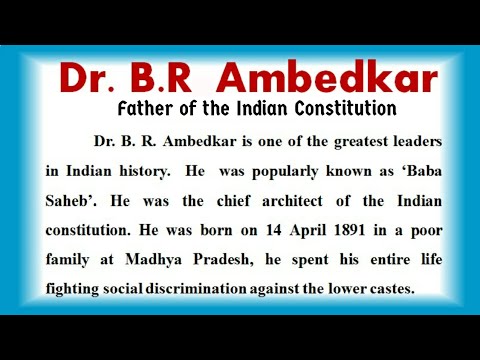 dr br ambedkar essay in 150 words