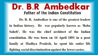 Dr Br Ambedkar Essay  Essay On Br Ambedkar In English  About Br Ambedkar  Bhimrao Ramji Ambedkar
