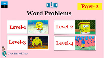 NEW Word Problems & New Approach For GED Math & SAT Math (Clearly Explained) | Part-2 | Level-3 & 4
