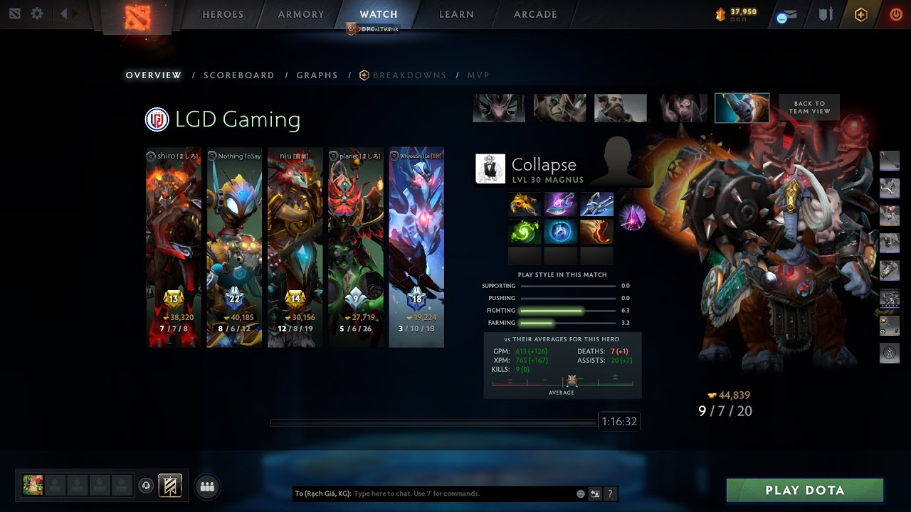 dota2fullmatch- Collapse - magnus - LGD vs Spirit - TI2023