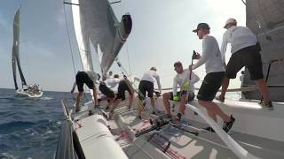 After movie act 4 Sardinia, Racing the Melges 32.