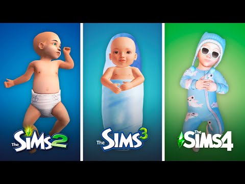 Младенцы (Новорождённые) в The Sims / Сравнение 3 частей
