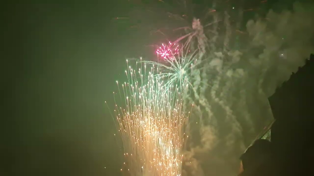 Feu d'artifice Mardi gras Carnaval de Binche 21/02/2023