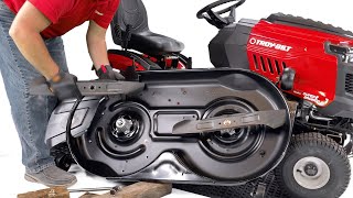 How to replace a blade on a Riding Lawn Mower | Riding Lawn Mower | Troy-Bilt