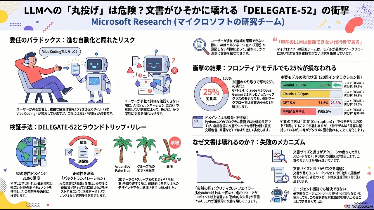 Microsoft Research: LLMs Can Corrupt Your Documents When You Delegate Tasks