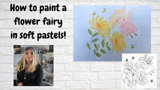 How to Paint in Soft Pastels || Flower Fairy Art Tutorial || Sketchbook Idea | Full Length screenshot 3