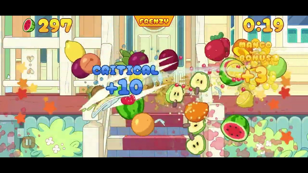 🍉 Bluey Meets Fruit Ninja! Fun Slicing Adventure with MoonCub 🍉