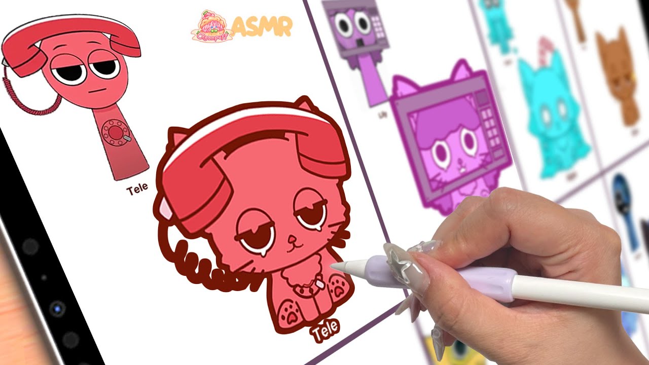 Best TikToks of SPRUNKIS CATS 😻! Incredibox Sprunki Retake ❤️ASMR iPad Drawing✏️😽