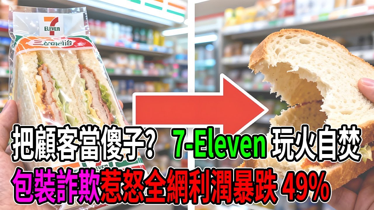 把顧客當傻子？7 Eleven玩火自焚！“包裝詐欺”惹怒全網，利潤暴跌49%自食惡果！#7 Eleven #商业思维 #商业案例