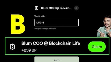 Blum COO @ Blockchain Life Blum Code | Blum Code Blum COO Blockchain Life | Blum Youtube Video Code